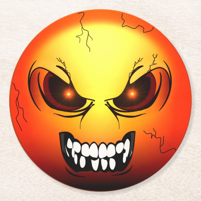 Dessous-de-verre Rond En Papier Angermoji Underlägg Papper Rund (Framsidan)