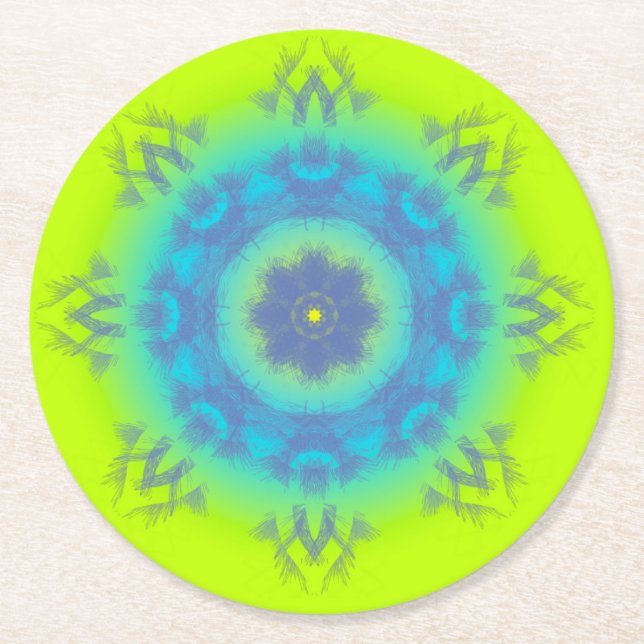 dessous de verre underlägg papper rund (Framsidan)