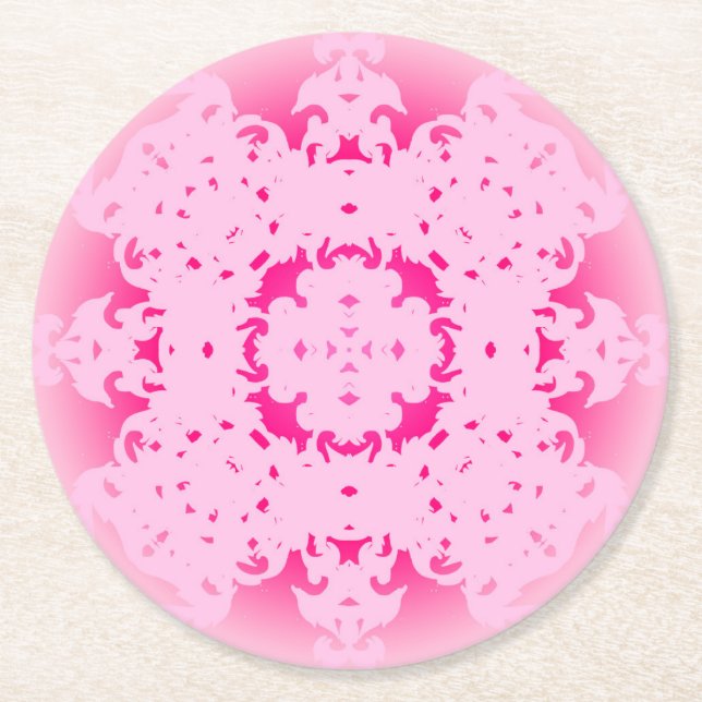 dessous verre underlägg papper rund (Framsidan)