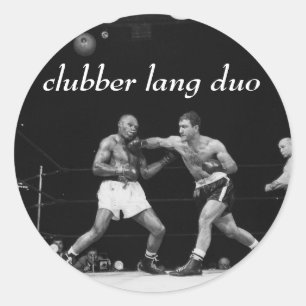 Desterset för Clubber Lang Duo "trasig käke" Runt Klistermärke