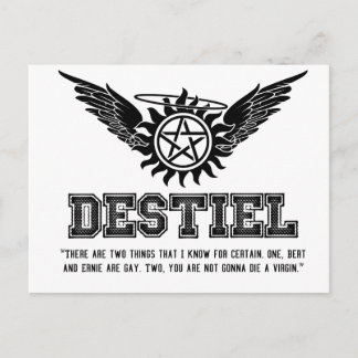Destiel Quote Series - #10 Vykort