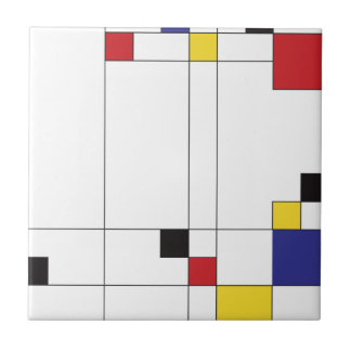 DeStijl konst Kakelplatta