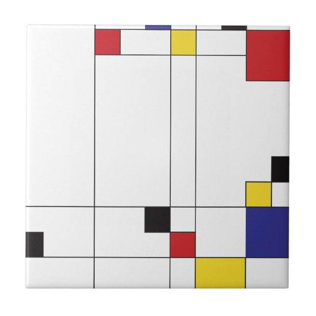 DeStijl konst Kakelplatta (Framsidan)