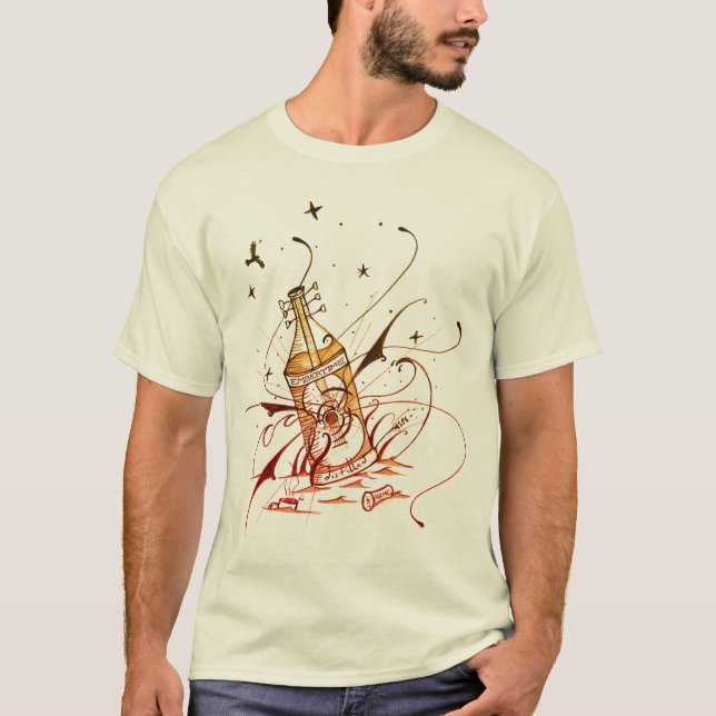 Destillerad folkmusikskjorta t shirt (Framsida)