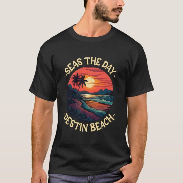 Destin Beach Beach Sayings T Shirt (Framsida)