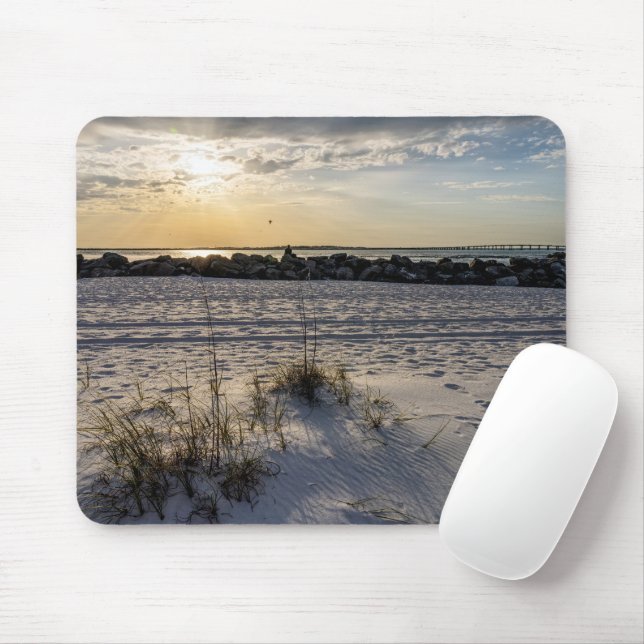 Destin Beach Florida Jetty Sunset Mousepad Musmatta (Med mus)