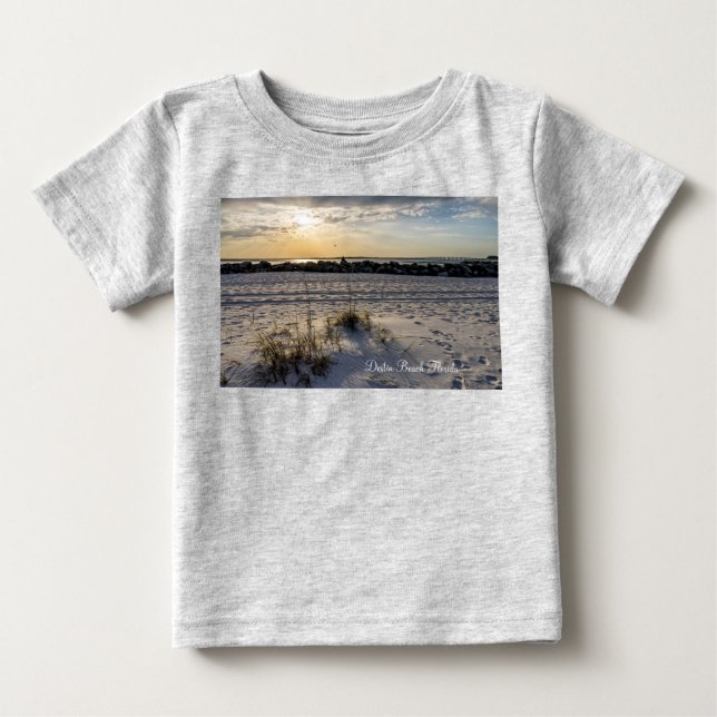 Destin Beach Florida Jetty Sunset Småbarn T-shirt (Framsida)