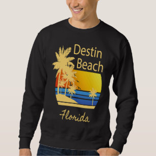 Destin Beach Florida Souvenir Grafik Lång Ärmad Tröja