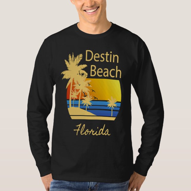 Destin Beach Florida Souvenir  Graphic T Shirt (Framsida)