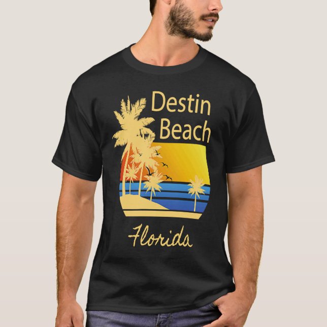 Destin Beach Florida Souvenir  Graphic T Shirt (Framsida)