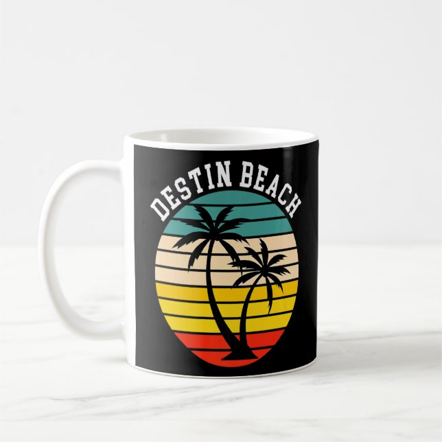 Destin Beach Florida Souvenir Vacation Kaffemugg (Vänster)