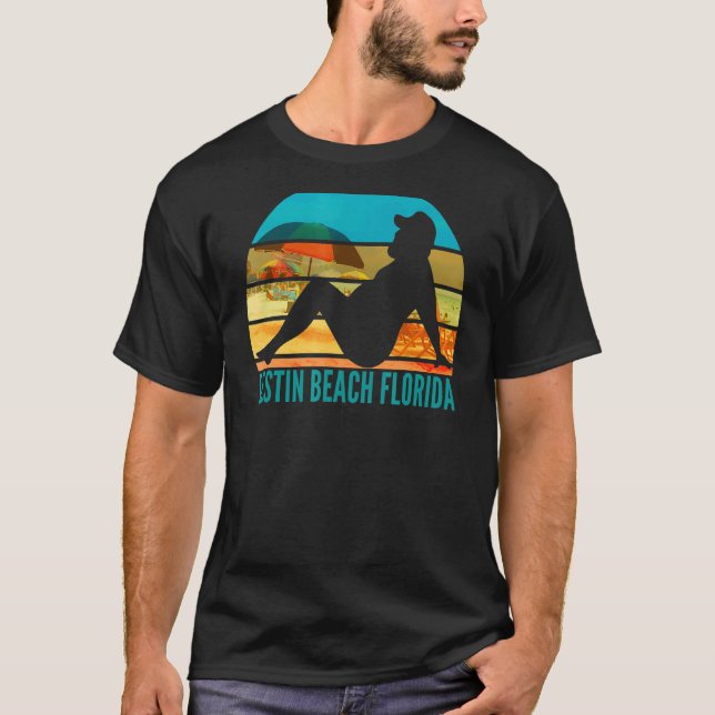 Destin Beach Florida Tjock Drinking 1 T Shirt (Framsida)