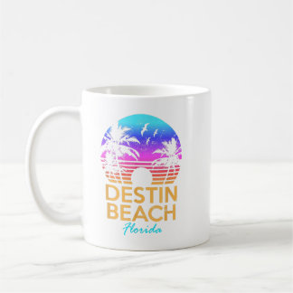 DESTIN BEACH FLORIDA Vacation Vintage Sunset Summe Kaffemugg