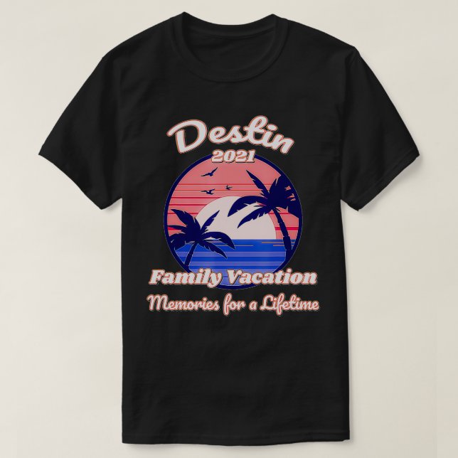 Destin Family Vacation Resa 2021 Florida T Shirt (Design framsida)