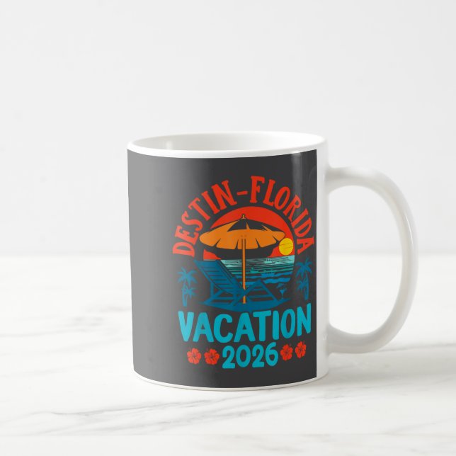 Destin Florida 2026 Familjesemester Strand Sommar  Kaffemugg (Höger)