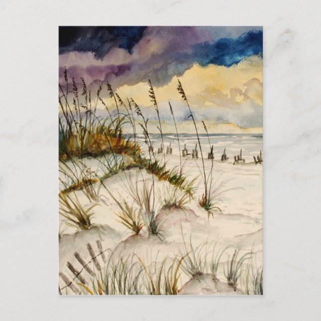 Destin Florida Beach Art Vykort (Framsida)