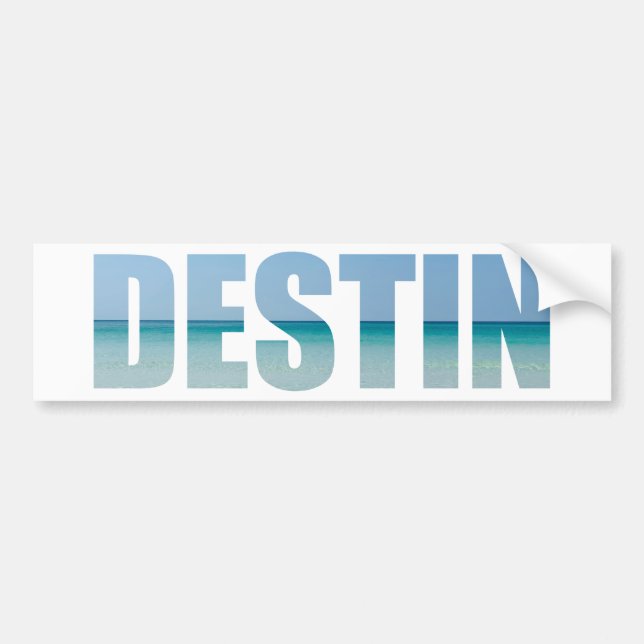 Destin Florida Beach Brev Souvenir Bildekal (Framsidan)