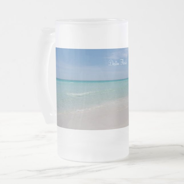 Destin Florida Beach Frostad Bägare Frostat Ölglas (Framsida vänster)
