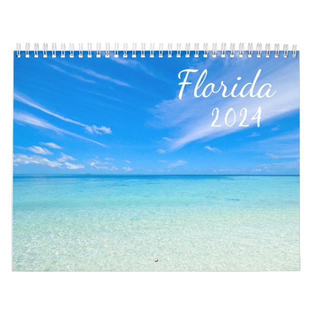 Destin Florida Beach Photography Seaside 2024 Wall Kalender (Omslag)