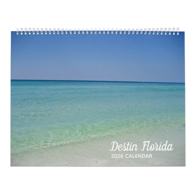 Destin Florida Beach Photography Seaside 2026 Wall Kalender (Omslag)