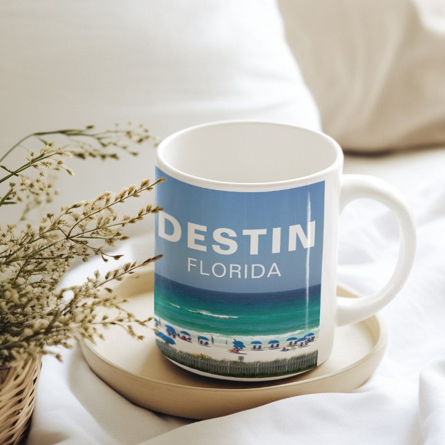 Destin Florida Beach Photography Seaside Anpassnin Kaffemugg (Skapare uppladdad)