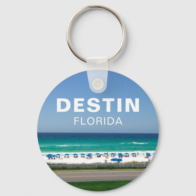 Destin Florida Beach Photography Seaside Nyckelring (Framsida)