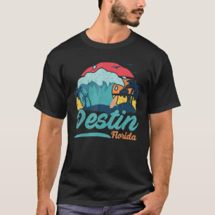 Destin Florida Beach Summer Surfing Sol set Handfl T Shirt