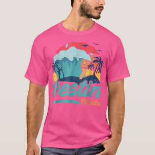 Destin Florida Beach Summer Surfing Sol set Handfl T Shirt