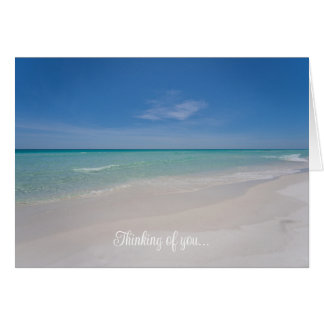 Destin Florida Beach Thinking Of You Card OBS Kort
