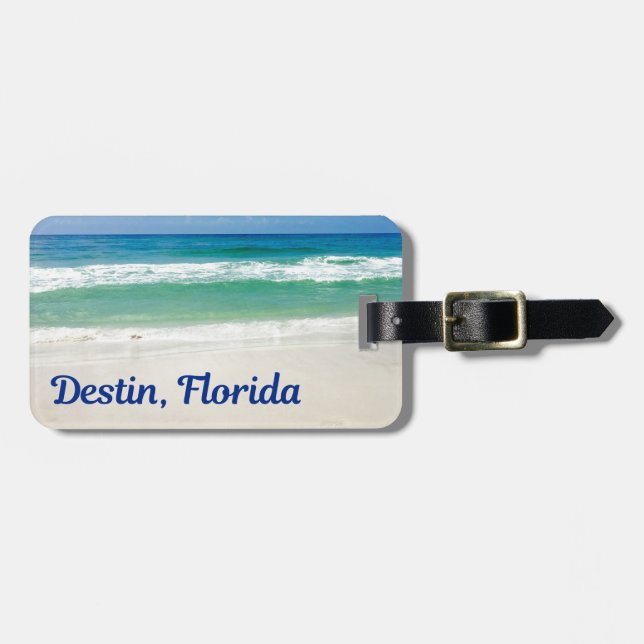 Destin Florida Benice Beach Photography Bagagebricka (Horisontell Framsida)