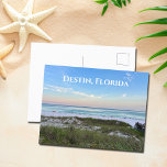 Destin Florida Benice Sunset Beach Photograph Vykort<br><div class="desc">Det här pikreskstrandkortet från Destin Florida har den vackra rosa och orange solnedgången som försiktigt berör havet vinkart över sand och havsgräs. Snyggt vykort från din favoritsemester eller hemstad.</div>