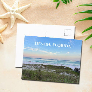 Destin Florida Benice Sunset Beach Photograph Vykort