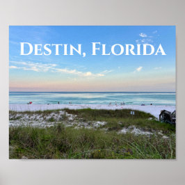 Destin Florida Benice Sunset Beach Photography Poster
