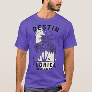 Destin Florida Bukt Kusten, minimalistisk Handflat T Shirt
