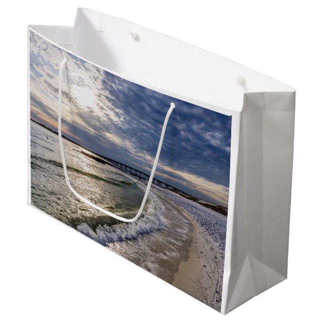 Destin Florida Evening Vågar Gift Bag (Framsidan Vinklad)