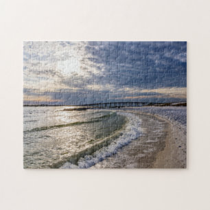 Destin Florida Evening Vågar Jigszle Puzzle Pussel