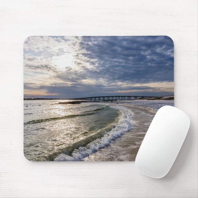 Destin Florida Evening Vågar Mousepad Musmatta (Med mus)