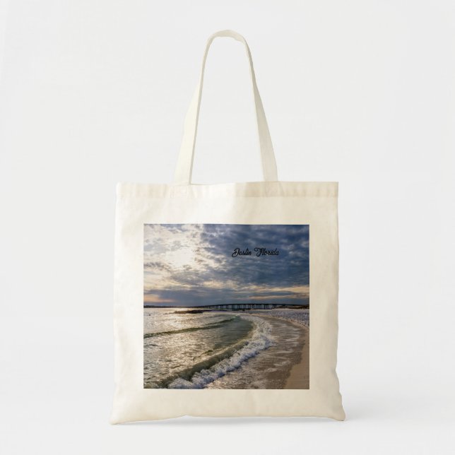 Destin Florida Evening Vågar Tote Bag Tygkasse (Framsidan)