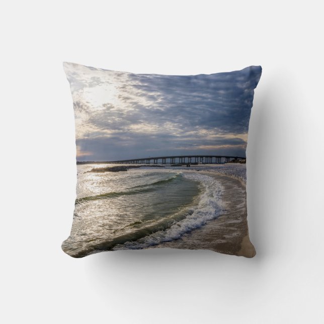 Destin Florida Evening Vinkarare Dekorativ kudde (Framsida)