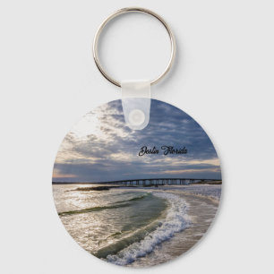 Destin Florida Evening Vinkarare Nyckelring