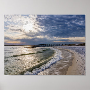 Destin Florida Evening Vinkarare Poster
