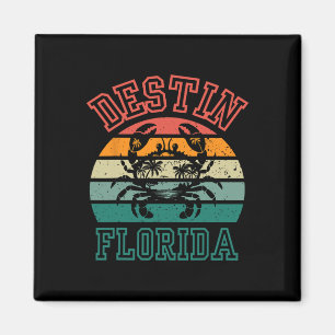 Destin Florida Fl Surfing Retro Solnedgång Us City Magnet
