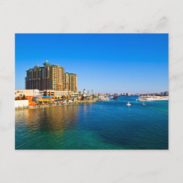 Destin Florida Harbour Scenia Photo Postcards Vykort (Framsida)