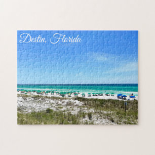 Destin Florida Kusten Beach Umbrellas Söt Anpassni Pussel