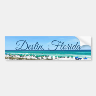 Destin Florida Kusten Beach Umbrellas Söt Photo Bildekal