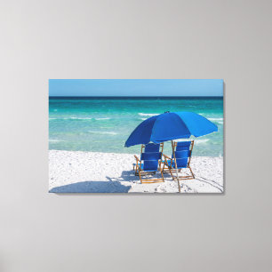 Destin Florida-ordförande och Parbrella Canvas