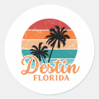 Destin florida runt klistermärke