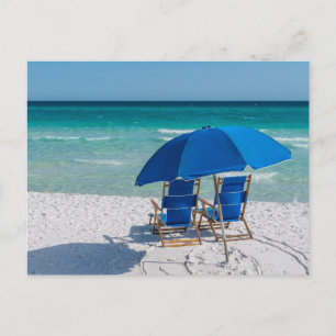 Destin Florida Stolar Och Paraplye vykort