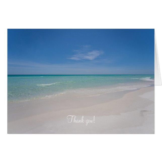 Destin Florida Strand Tack Kort (Framsidan Horizontal)