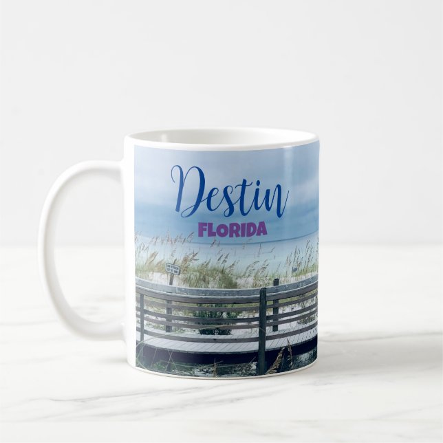 Destin Florida Vacker Kaffe Mugg Kopp (Vänster)